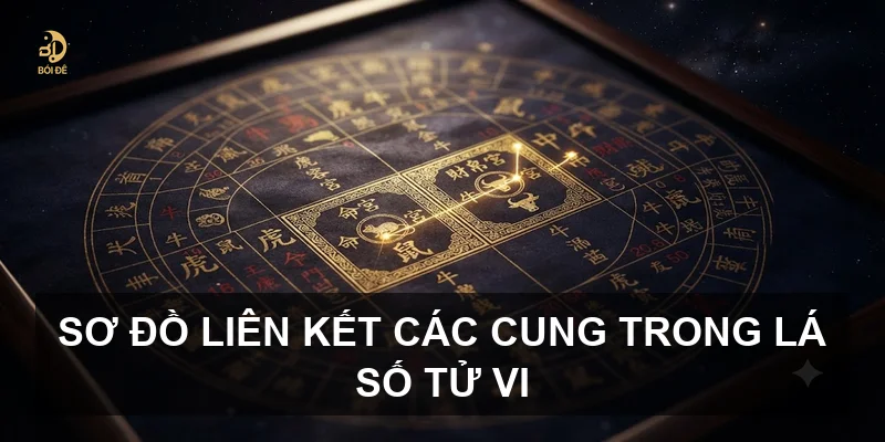 Sơ đồ liên kết các cung trong lá số Tử vi