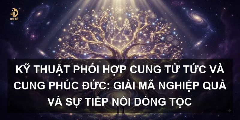 Kỹ thuật phối hợp Cung Tử Tức và Cung Phúc Đức: Giải mã nghiệp quả và sự tiếp nối dòng tộc