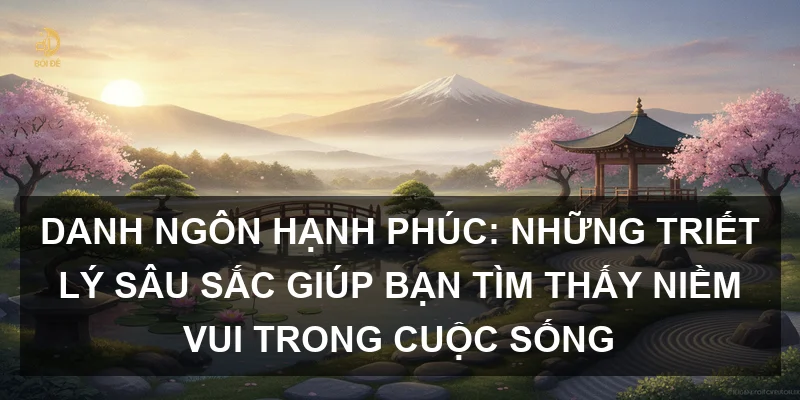 Danh ngôn hạnh phúc: Những triết lý sâu sắc giúp bạn tìm thấy niềm vui trong cuộc sống
