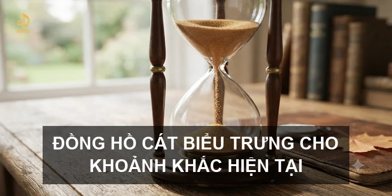 Đồng hồ cát biểu trưng cho khoảnh khắc hiện tại