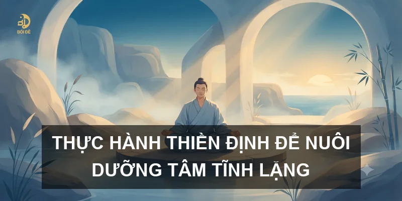 Thực hành thiền định để nuôi dưỡng tâm tĩnh lặng