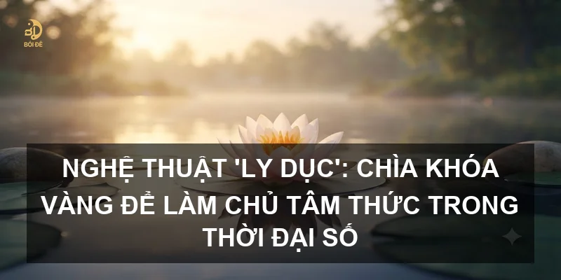 Nghệ thuật 'Ly dục': Chìa khóa vàng để làm chủ tâm thức trong thời đại số