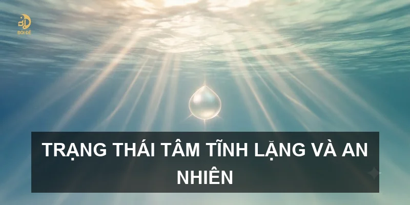Trạng thái tâm tĩnh lặng và an nhiên
