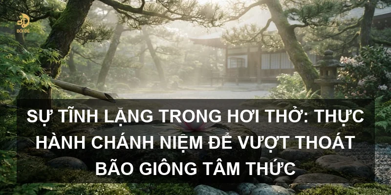 Sự tĩnh lặng trong hơi thở: Thực hành Chánh niệm để vượt thoát bão giông tâm thức