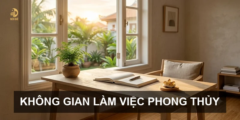 Không gian làm việc phong thủy