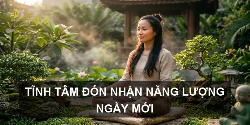 Tĩnh tâm đón nhận năng lượng ngày mới