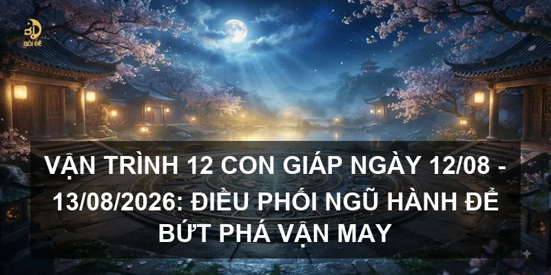 Vận trình 12 con giáp ngày 12/08 - 13/08/2026: Điều phối ngũ hành để bứt phá vận may