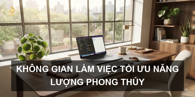 Không gian làm việc tối ưu năng lượng phong thủy