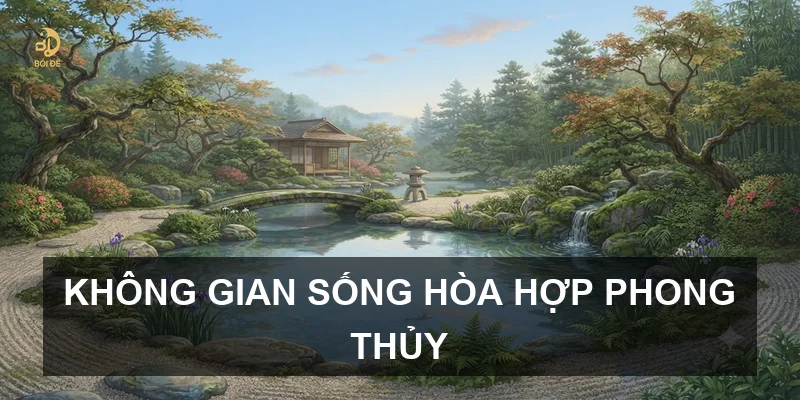 Không gian sống hòa hợp phong thủy