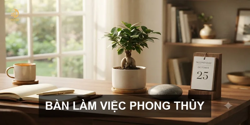 Bàn làm việc phong thủy