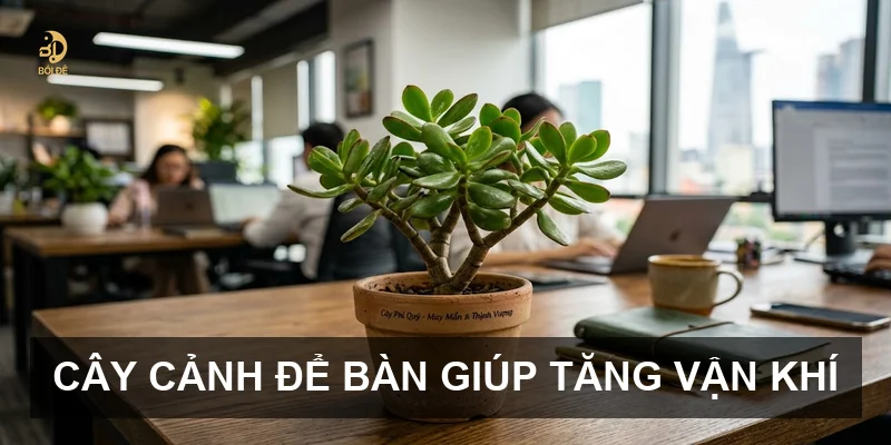 Cây cảnh để bàn giúp tăng vận khí