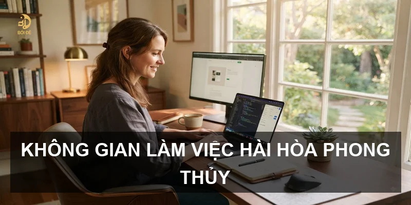 Không gian làm việc hài hòa phong thủy