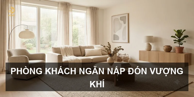 Phòng khách ngăn nắp đón vượng khí