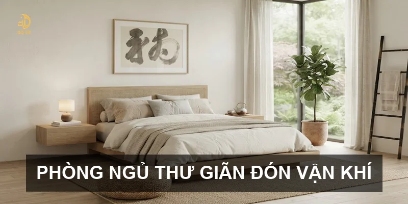 Phòng ngủ thư giãn đón vận khí