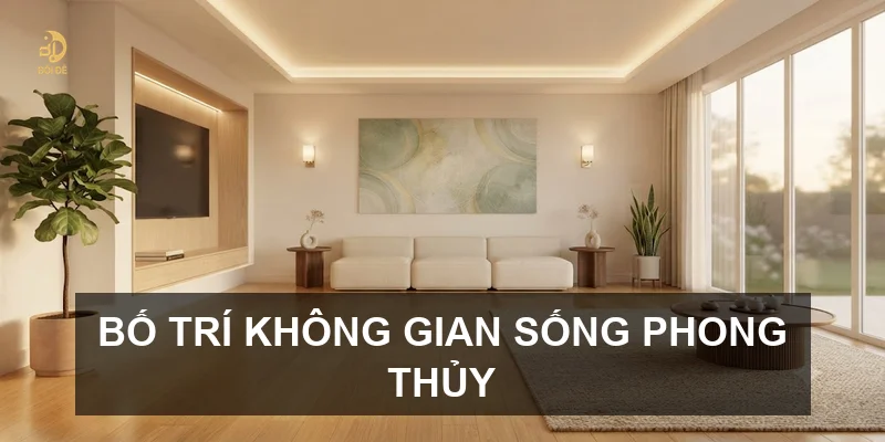 Bố trí không gian sống phong thủy