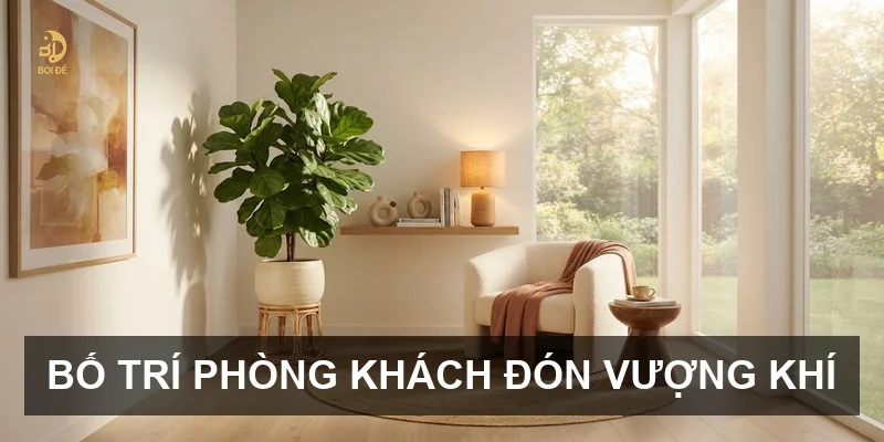 Bố trí phòng khách đón vượng khí