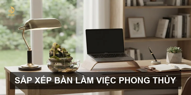 Sắp xếp bàn làm việc phong thủy