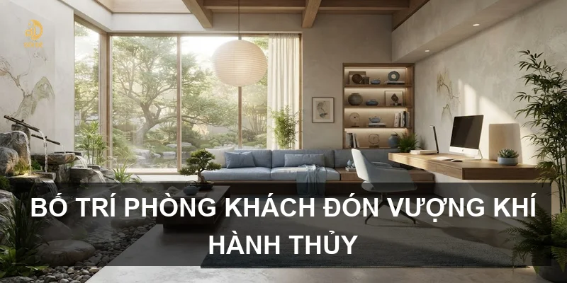 Bố trí phòng khách đón vượng khí hành Thủy
