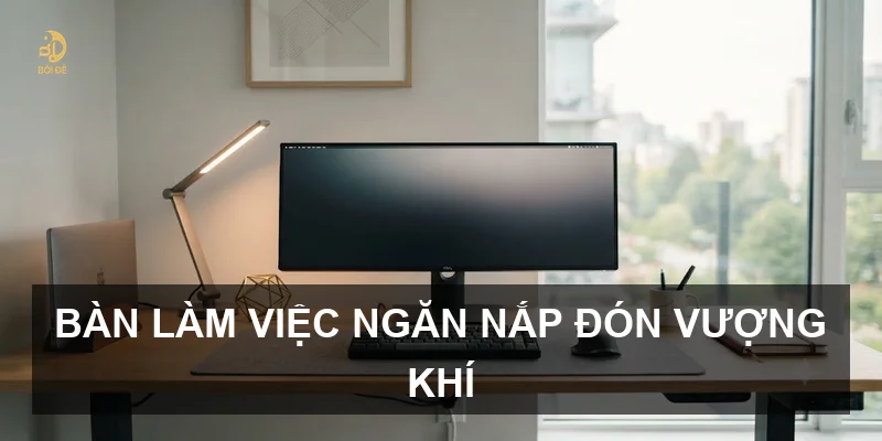 Bàn làm việc ngăn nắp đón vượng khí