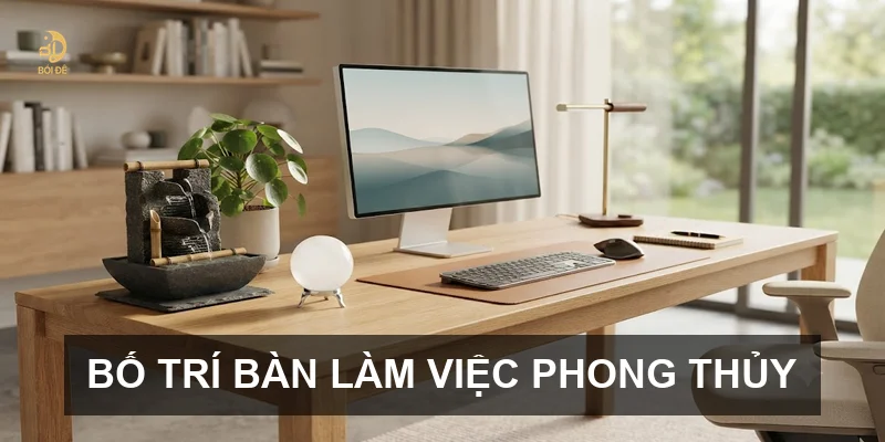 Bố trí bàn làm việc phong thủy