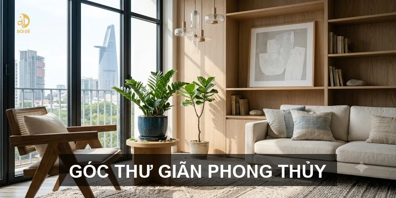 Góc thư giãn phong thủy