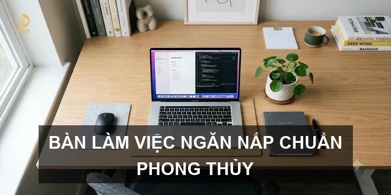 Bàn làm việc ngăn nắp chuẩn phong thủy