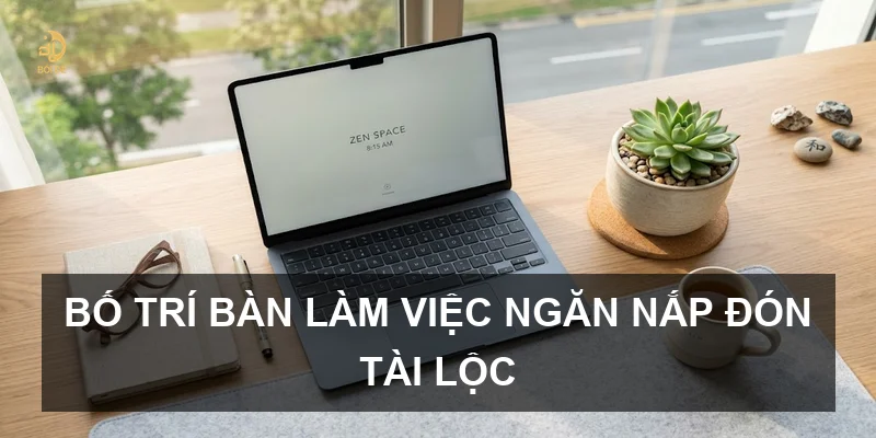 Bố trí bàn làm việc ngăn nắp đón tài lộc