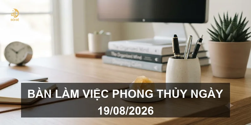 Bàn làm việc phong thủy ngày 19/08/2026
