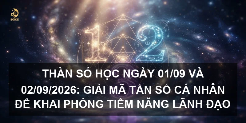 Thần số học ngày 01/09 và 02/09/2026: Giải mã tần số cá nhân để khai phóng tiềm năng lãnh đạo