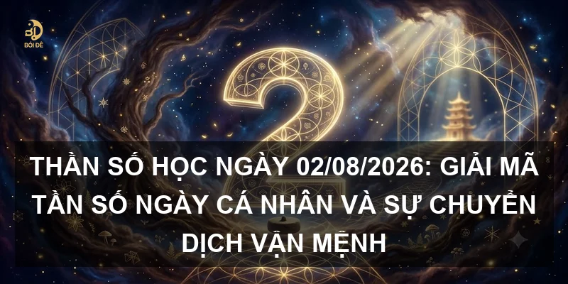 Thần số học ngày 02/08/2026: Giải mã tần số ngày cá nhân và sự chuyển dịch vận mệnh