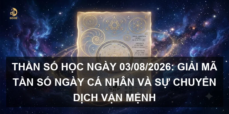 Thần số học ngày 03/08/2026: Giải mã tần số ngày cá nhân và sự chuyển dịch vận mệnh