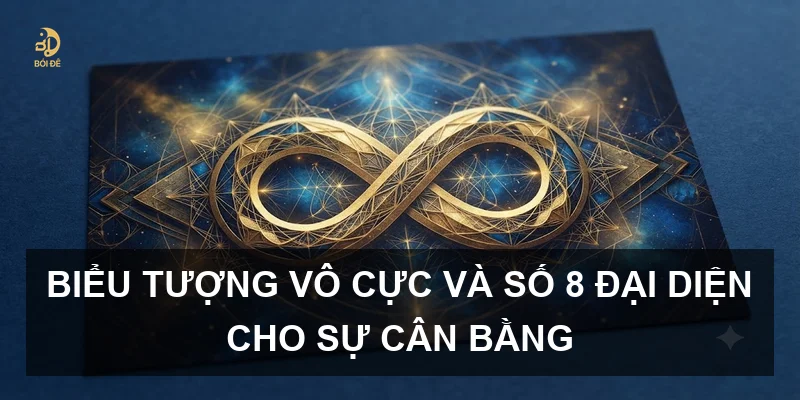 Biểu tượng vô cực và số 8 đại diện cho sự cân bằng