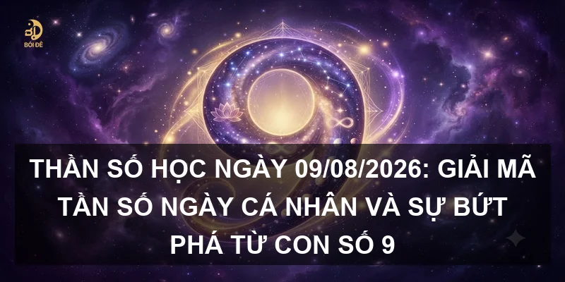 Thần số học ngày 09/08/2026: Giải mã tần số ngày cá nhân và sự bứt phá từ con số 9