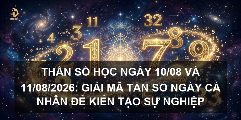 Thần số học ngày 10/08 và 11/08/2026: Giải mã tần số ngày cá nhân để kiến tạo sự nghiệp