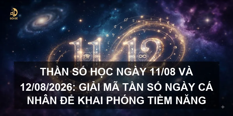 Thần số học ngày 11/08 và 12/08/2026: Giải mã tần số ngày cá nhân để khai phóng tiềm năng