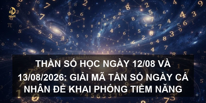 Thần số học ngày 12/08 và 13/08/2026: Giải mã tần số ngày cá nhân để khai phóng tiềm năng