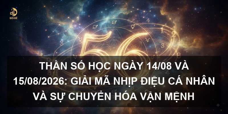 Thần số học ngày 14/08 và 15/08/2026: Giải mã nhịp điệu cá nhân và sự chuyển hóa vận mệnh
