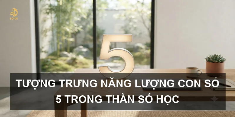 Tượng trưng năng lượng con số 5 trong thần số học
