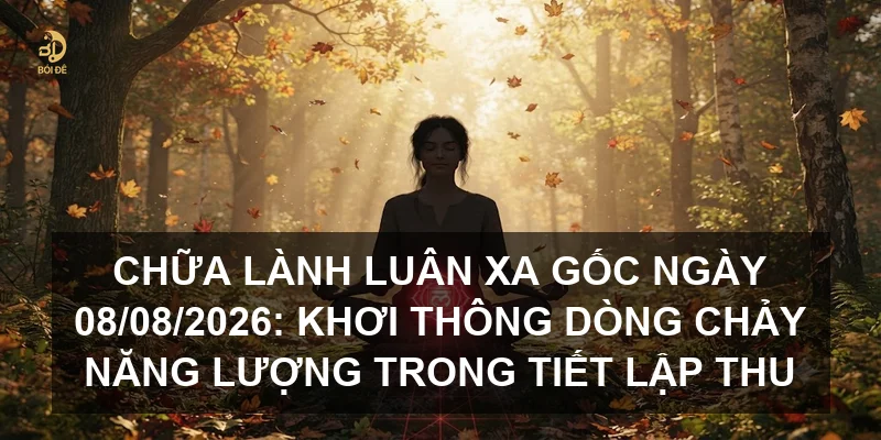 Chữa lành luân xa gốc ngày 08/08/2026: Khơi thông dòng chảy năng lượng trong tiết Lập Thu