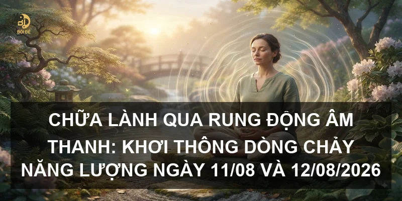 Chữa lành qua rung động âm thanh: Khơi thông dòng chảy năng lượng ngày 11/08 và 12/08/2026