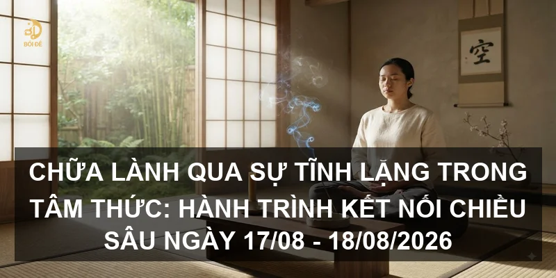 Chữa lành qua sự tĩnh lặng trong tâm thức: Hành trình kết nối chiều sâu ngày 17/08 - 18/08/2026