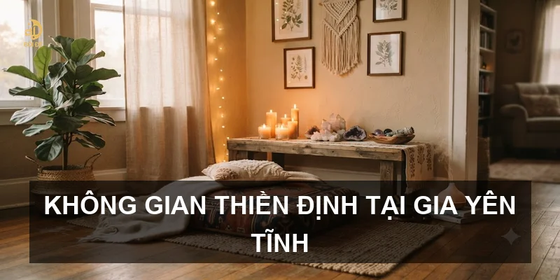 Không gian thiền định tại gia yên tĩnh
