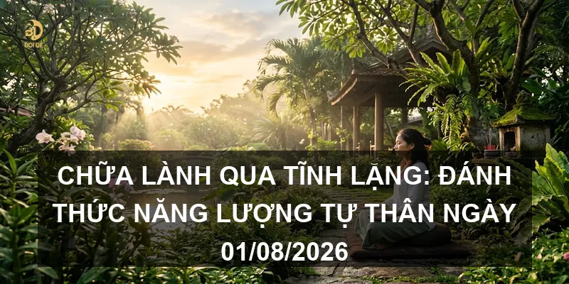 Chữa lành qua tĩnh lặng: Đánh thức năng lượng tự thân ngày 01/08/2026
