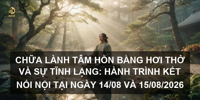 Chữa lành tâm hồn bằng hơi thở và sự tĩnh lặng: Hành trình kết nối nội tại ngày 14/08 và 15/08/2026