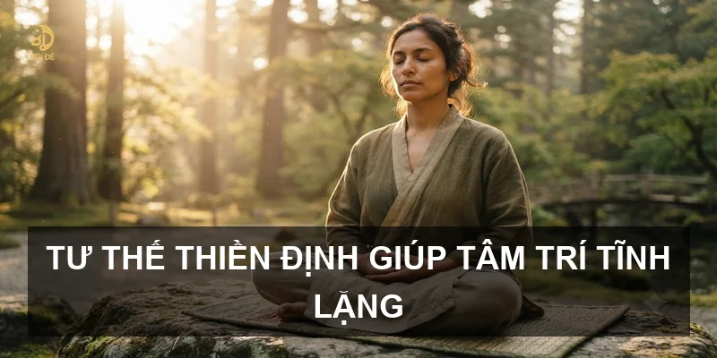 Tư thế thiền định giúp tâm trí tĩnh lặng