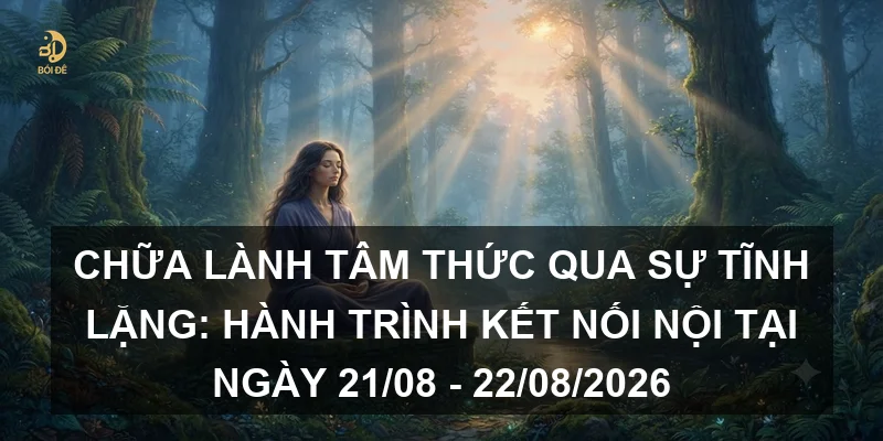 Chữa lành tâm thức qua sự tĩnh lặng: Hành trình kết nối nội tại ngày 21/08 - 22/08/2026