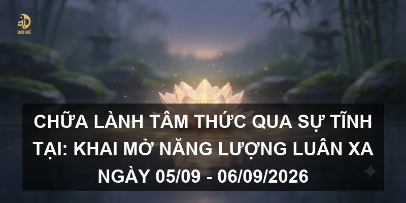 Chữa lành tâm thức qua sự tĩnh tại: Khai mở năng lượng luân xa ngày 05/09 - 06/09/2026