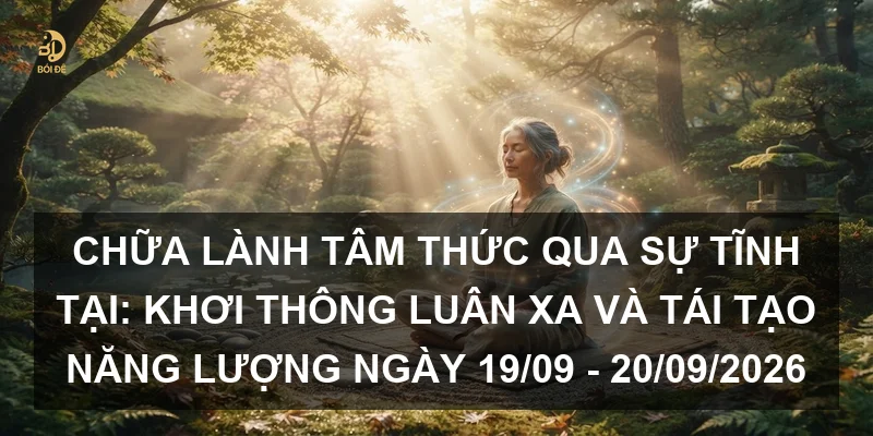 Chữa lành tâm thức qua sự tĩnh tại: Khơi thông luân xa và tái tạo năng lượng ngày 19/09 - 20/09/2026