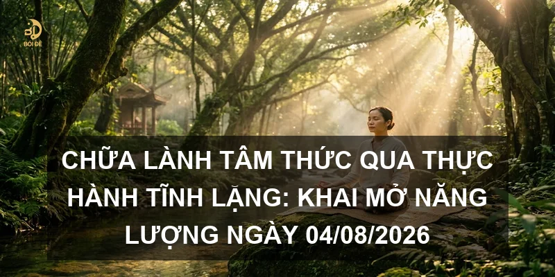 Chữa lành tâm thức qua thực hành tĩnh lặng: Khai mở năng lượng ngày 04/08/2026