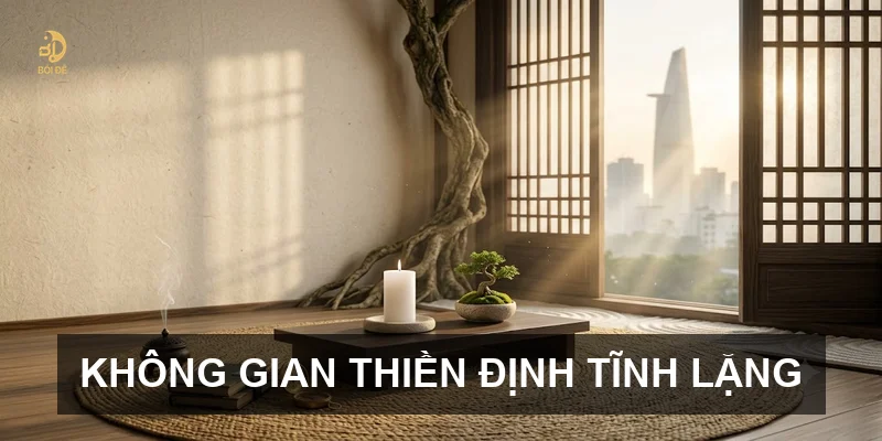 Không gian thiền định tĩnh lặng